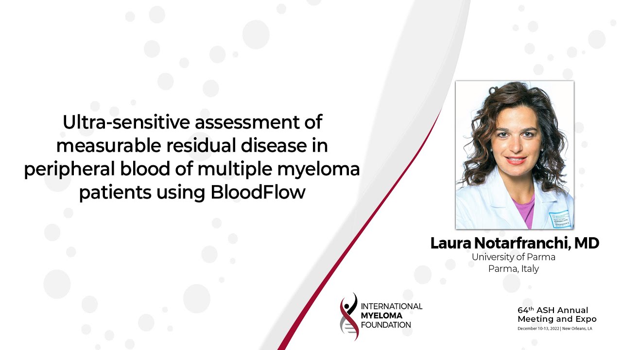 Measuring MRD with Bloodflow Method Int'l Myeloma Fn
