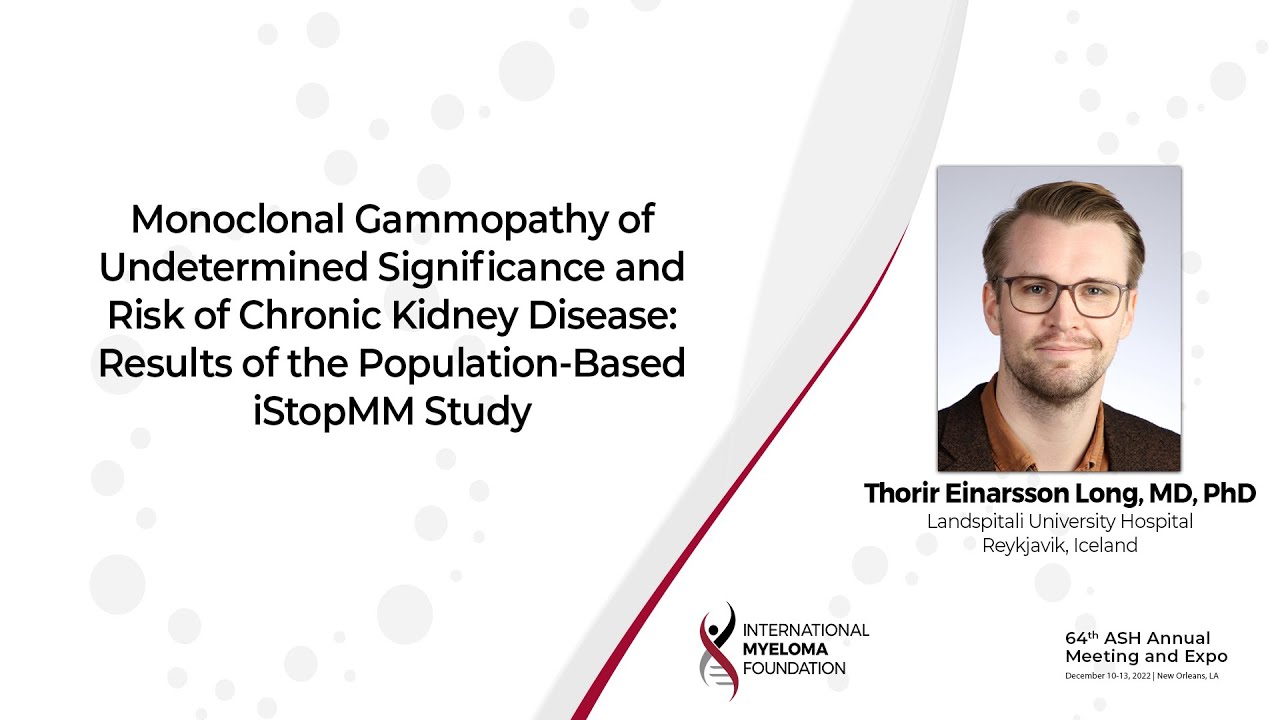 MGUS and Risk of Chronic Kidney Disease Int'l Myeloma Fn