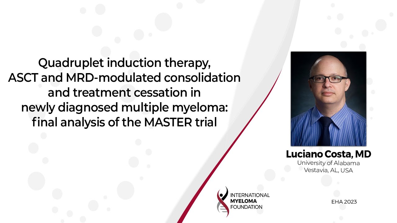 Quadruplet Induction Therapy, ASCT and MRDmodulated Consolidation and