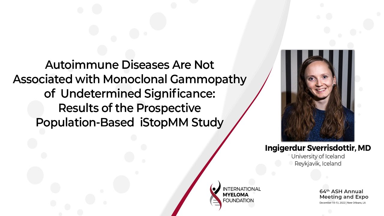 No Link Found Between Autoimmune Disease and MGUS Int'l Myeloma